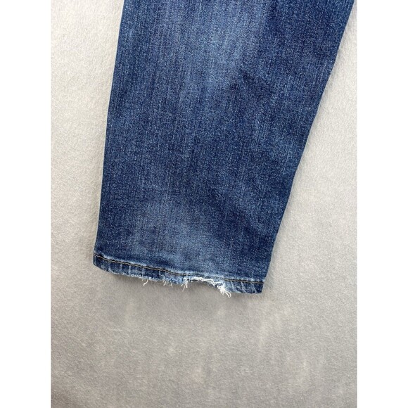 Levis 505 Men 36x30 Regular Blue Jeans Medium Wash Denim Cotton Stretch - Picture 6 of 11